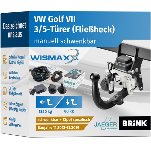 Anhängerkupplung für golf - anhÄngerkupplung,