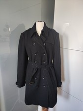 Burberry Brit Wollmantel Trenchcoat schwarz S/36