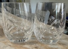2 Rocks cut glass tumbler