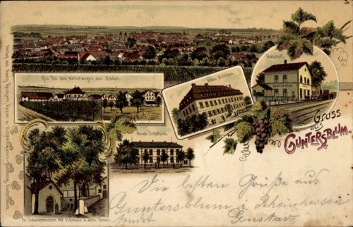 Litho guntersblum rhein - guntersblum,