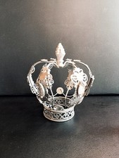 Krone metall Dekoration Mit Glassteinen Höhe Ca 15 Cm