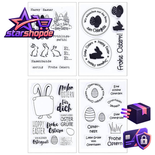 Silikonstempel set ostern - silikonstempel, 4