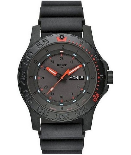Traser herrenuhr red - red, combat