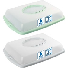 Kuchen Transportbox Container Blechkuchen Box Behälter mit Deckel + Tragegriff
