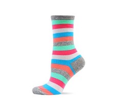 Hot Sox Women Bold Stripe Crew