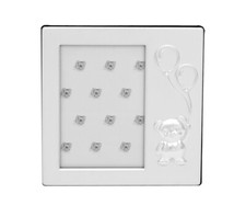 Baby Bilderrahmen versilbert