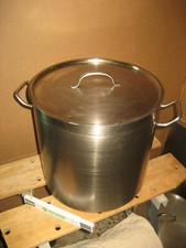 35 Ltr Fissler coronal 18/10 Edelstahl Kochtopf Deckel Gastro Topf Großküche  90