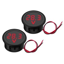 2PCS DC 5-100V DC Digital Voltmeter, LED Spannungsanzeige 12V, Digitalanzeige