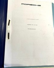Porsche Carrera RS 3.0 Werksinformation inklusive Ersatzteilenummern