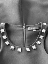 BARBARA BUI KLEID HOTPANT NIETEN Gr. 38 schwarz ungetragen Designer Luxus TOP