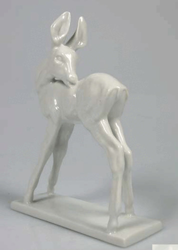 Reh kitz porzellanfigur - reh,