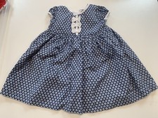 MAGGIE & ZOE Kleid Sommerkleid Gr. 86 (12-18 Mo) Blau Weiß Blümchen Schleifen ?