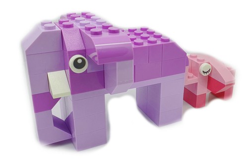 Lego elefant mit babyelefant - lego,