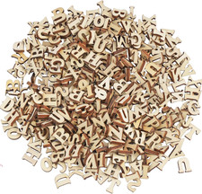400 kleine Holzbuchstaben 15