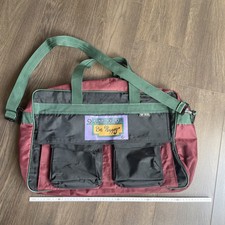 Be Happy original 90er  Duffel Bag schwarz/grün/rotbraun medium