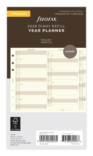 Filofax 68408 personal - filofax, 28-68408