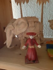  Krippenfigur Pfarrer  11 cm Holz geschnitzt .