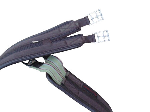Neopren sattelgurt braun - neopren,