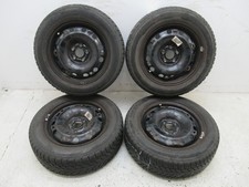 VW Polo 6R 10-20 4x Stahlfelgen Winterreifen 6C0601027 6J ET38 185/60 15 #307