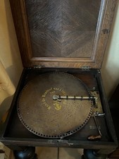 Antikes Polyphon Musikgerät mit 21 Original-Platten- Rarität für Sammler