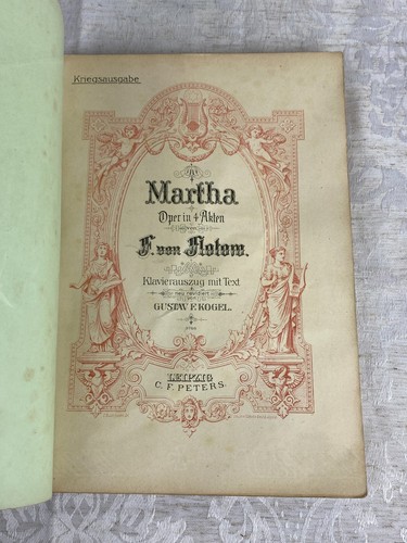 Antikes notenbuch flotow - antikes, notenbuch,