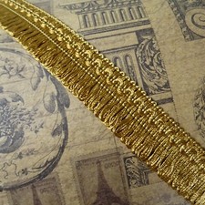 Alte Fransenborte Schlingenborte Quasten Borte Posamentenborte Naturfaser DDR 1m