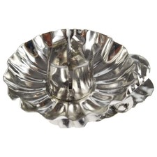 HDG Baumkerzenhalter Clip / Echtkerzenhalter Weihnachtsbaum - Zapfenform Silber