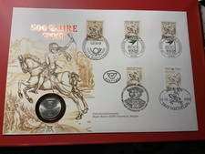 BRD Numisbrief mit 5 DM 1971 Silber-500 Jahre Post