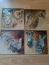 4 Metall Blech Bilder Afrika