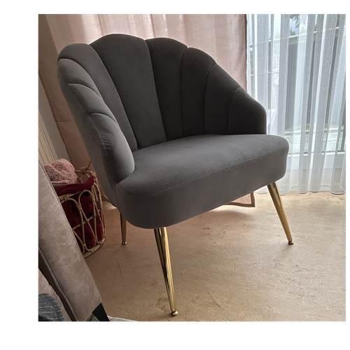 Sessel sofa grau goldfarbene - sessel,,
