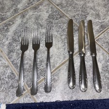 Älteres  Besteck Rotring Rostfrei 3 Gabeln 3 Messer 