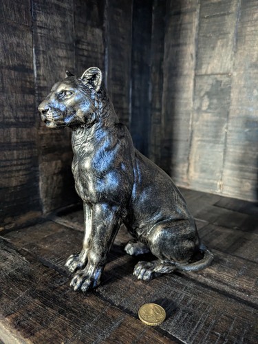 17cm sitzende leopardenfigur - 17cm,