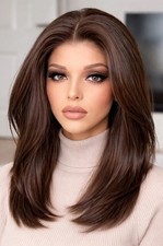 Remy-Haar Perücke | Front