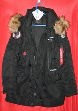 Alpha Industries Winterjacke Kapuze Parka Mantel Bomberjacke L Flieger Rarität