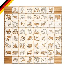 60 Tier-Malschablonen Set aus