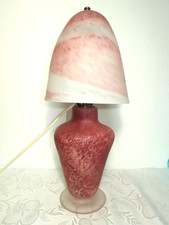 Große Tischlampe Pate de verre, Frankreich