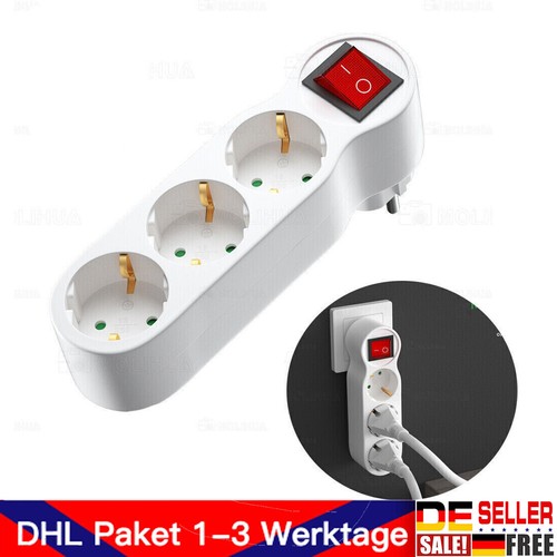 Steckdosenleiste fach 16a - steckdosenleiste, 3‑fach