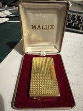 Vintage Dunhill Rollagas Gold-Plattierter Pyramiden-Textur-Feuerzeug