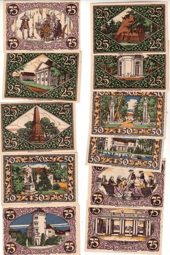 Banknoten notgeld stadt - banknoten,