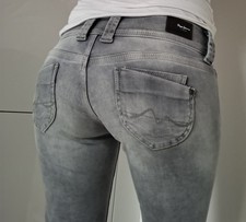 Beliebte Pepe Jeans Venus W28  L30 Grau Used Power Flex Straight Top Zust