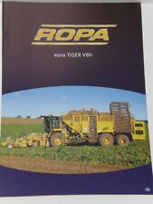 ROPA euro-Tiger V8h sugar beet harvester Prospekt 05/2006 in englisch ( R 100 )