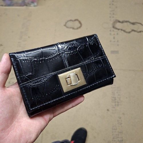 Damen geldbörse schwarz - geldbörse,