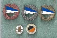 5 Anstecknadeln von Sportvereinen aus Ostdeutschland