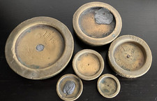 Alte Gruppe Teller Gewichte
