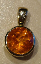 375 Gelbgold Anhänger mit Mandarintopas