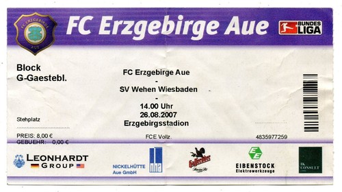 Ticket erzgebirge aue - bl,