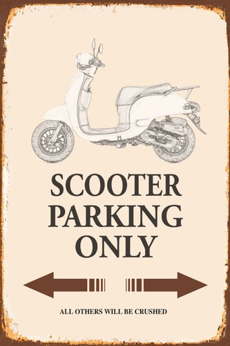 Holzschild 20x30 scooter - 20x30,