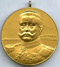 MEDAILLE 1927 PAUL VON HINDENBURG / GILDED BRONZE MEDAL 1927 PAUL VON HINDENBURG