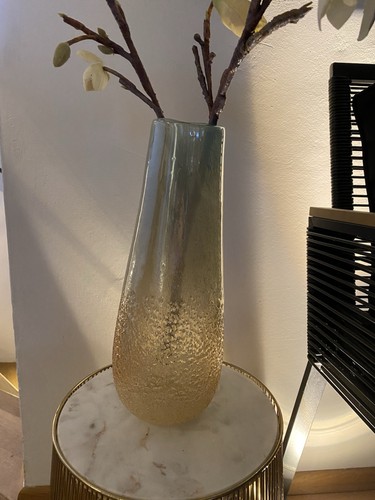 Glas deko vase groß handmade - glas,