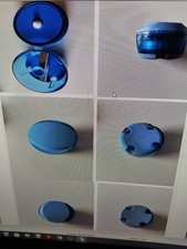 Tupperware HAPPY-CHEF KURZZEITWECKER EIERUHR BLAU + Happy Chef Nr. 5517A wenig g